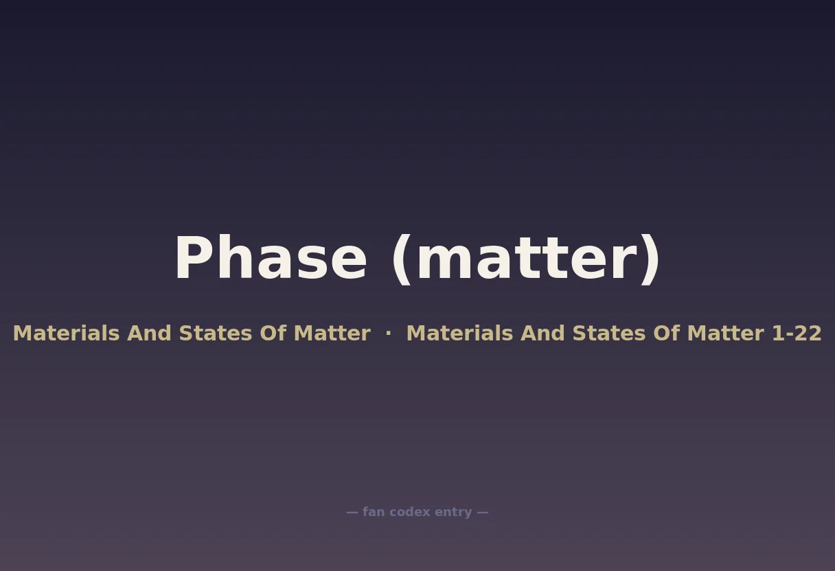 Phase (matter)