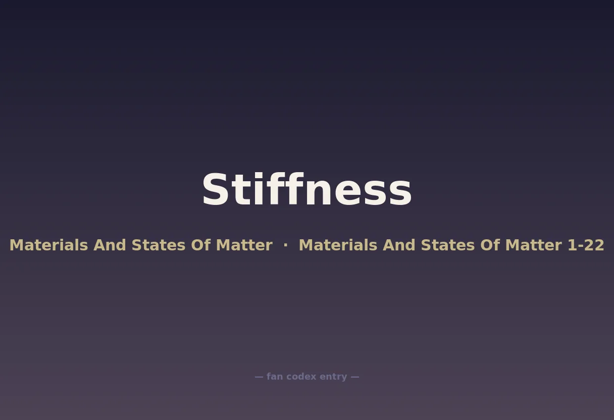 Stiffness