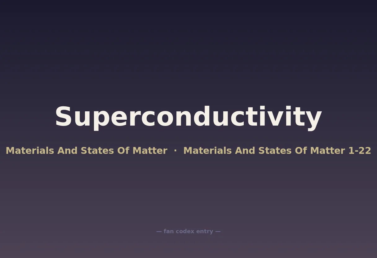 Superconductivity